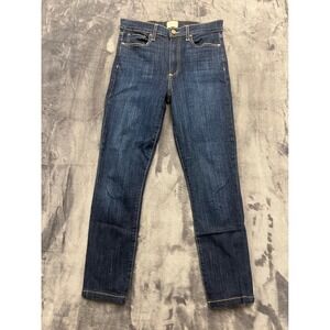 Alice + Olivia Skinny Jeans Womens 27 Dark Blue High Rise Stretch Fit Casual